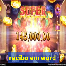 recibo em word
